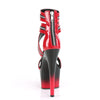 ADORE-766 Plateau Sandaletten Schwarz Rot Lack von Pleaser – Ansicht 4