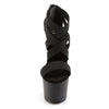 ADORE-769 Plateau Sandaletten Schwarz von Pleaser – Ansicht 2