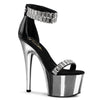 ADORE-769RS Plateau Sandaletten Schwarz von Pleaser