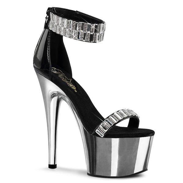 ADORE-769RS Plateau Sandaletten Schwarz von Pleaser