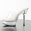 ALLURE-601 Plateau Pantoletten Transparent von Pleaser – Ansicht 3