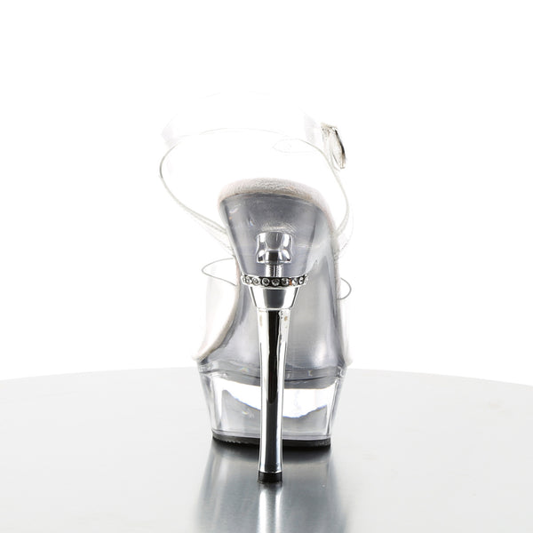 ALLURE-608 Plateau Sandaletten Chrom von Pleaser – Ansicht 4