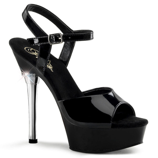 ALLURE-609 Plateau Sandaletten - Schwarz von Pleaser