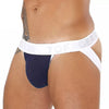 Navyblauer aufreizender Jockstrap mit markantem Push Up Effekt von TOF Paris – Ansicht 2