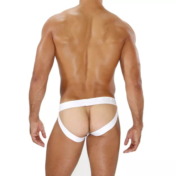 Pinkweißes Alpha Jockstrap im sportlichen Premium Design von TOF Paris – Ansicht 4