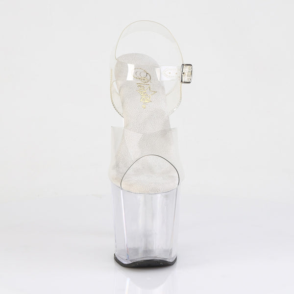 AMAZE-808 Plateau Sandaletten/Transparent von Pleaser – Ansicht 2