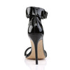 AMUSE-10 Sandaletten Schwarz Lack | Pleaser