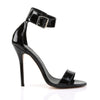AMUSE-10 Sandaletten Schwarz Lack | Pleaser