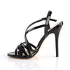 AMUSE-13 Sandaletten Schwarz Lack | Pleaser