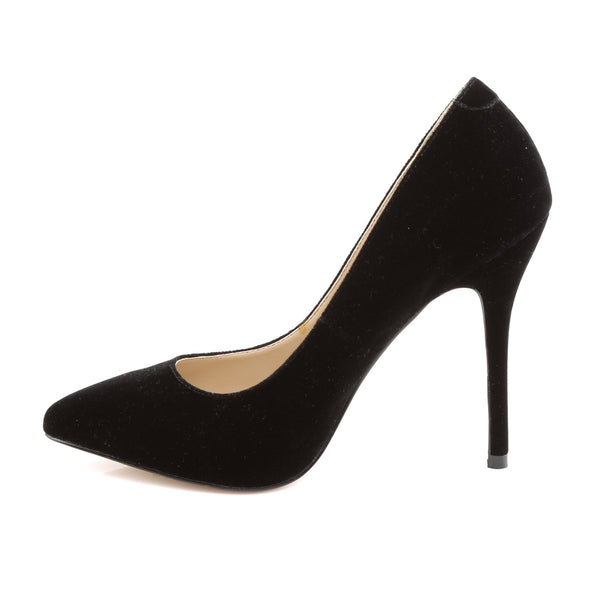 AMUSE-20 Pumps Schwarz Samt | Pleaser