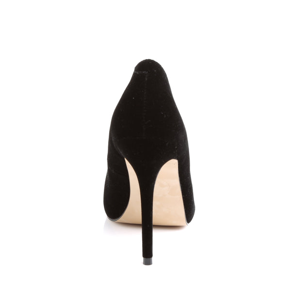 AMUSE-20 Pumps Schwarz Samt | Pleaser