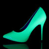 AMUSE-20 Pumps Neon Grün Lack UV von Pleaser – Ansicht 3