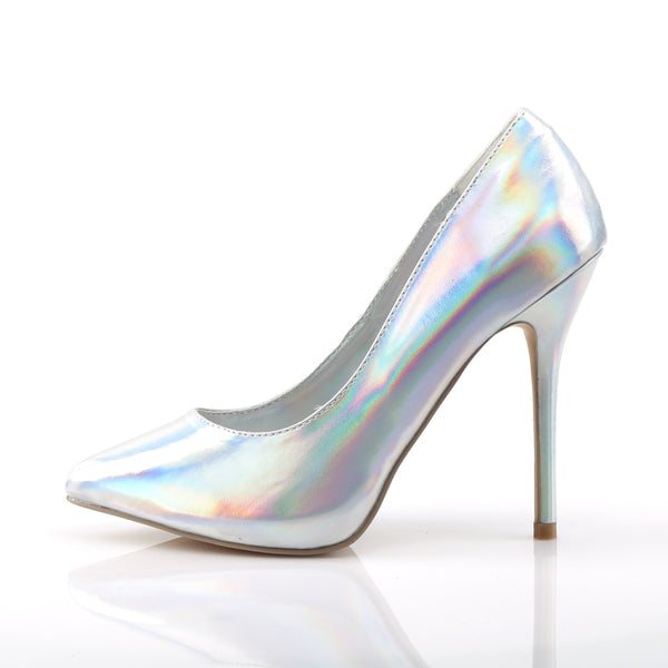AMUSE-20 Pumps Silber Hologramm von Pleaser – Ansicht 3