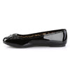 ANNA-01 Ballerina Schuhe Schwarz Lack Leo von Pleaser Pink Label – Ansicht 3