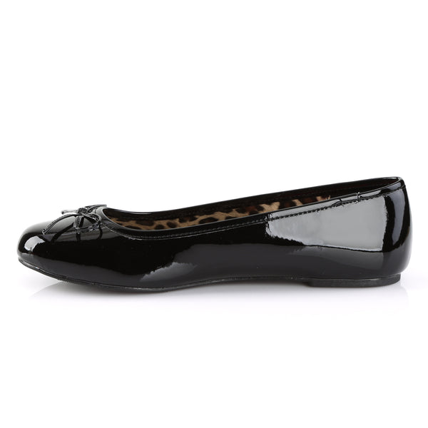 ANNA-01 Ballerina Schuhe Schwarz Lack Leo von Pleaser Pink Label – Ansicht 3