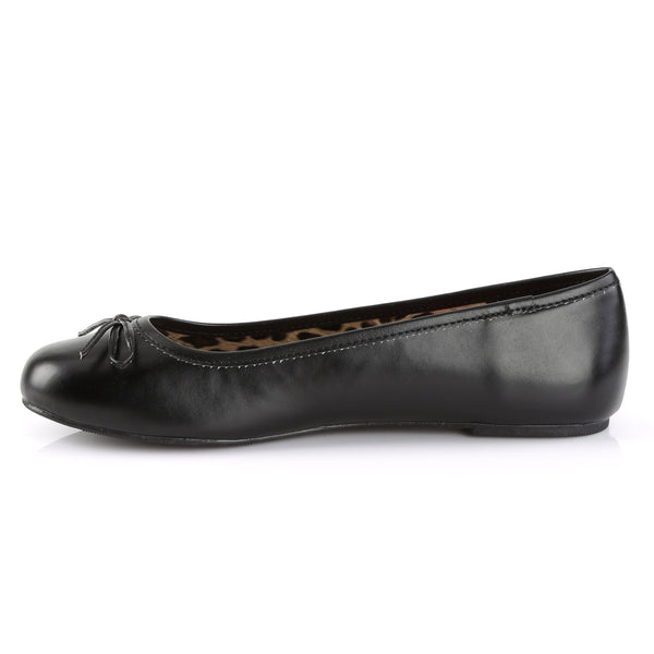 ANNA-01 Ballerina Schuhe Schwarz Matt Leo von Pleaser Pink Label – Ansicht 3