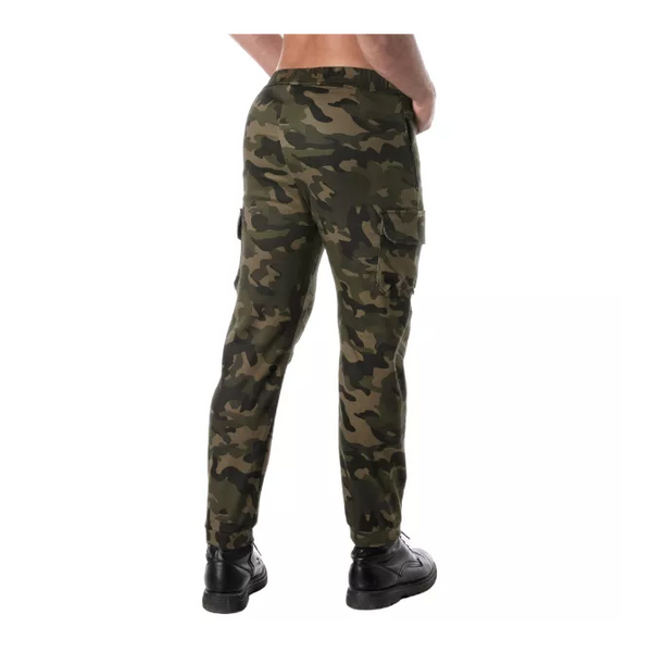 Olivgrüne Army Cargohose im sexy Military Premium Look von TOF Paris – Ansicht 3