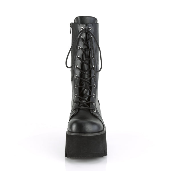 ASHES-105 Plateau Stiefel schwarz von DemoniaCult – Ansicht 2