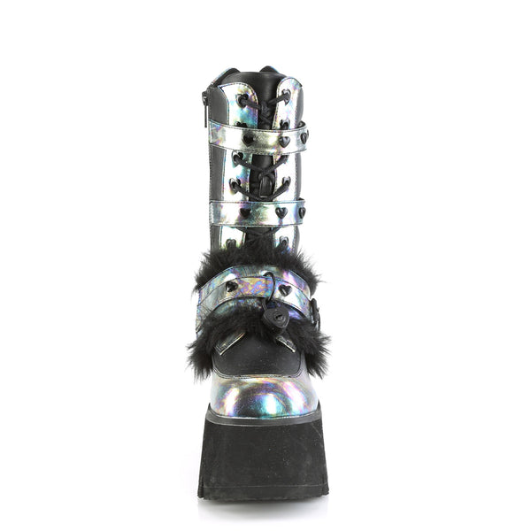 ASHES-120 Plateau Stiefel Schwarz mehrfarbig von DemoniaCult – Ansicht 2