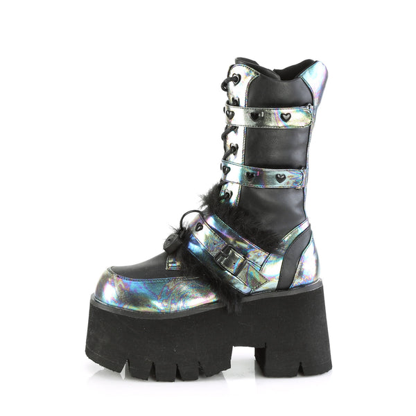ASHES-120 Plateau Stiefel Schwarz mehrfarbig von DemoniaCult – Ansicht 3