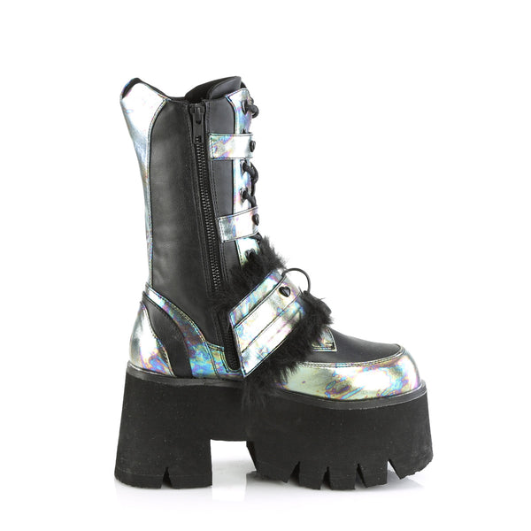 ASHES-120 Plateau Stiefel Schwarz mehrfarbig von DemoniaCult – Ansicht 5