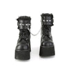 ASHES-57 Plateau Stiefeletten Schwarz matt von DemoniaCult – Ansicht 2