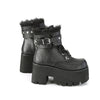 ASHES-57 Plateau Stiefeletten Schwarz matt von DemoniaCult – Ansicht 5