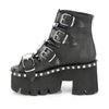 ASHES-70 Plateau Peeptoe Stiefeletten Schwarz Holo von DemoniaCult – Ansicht 3