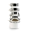 ASHES-70 Plateau Peeptoe Stiefeletten Weiß von DemoniaCult – Ansicht 2