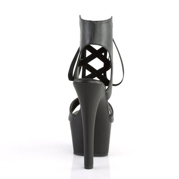 ASPIRE-600-14 Plateau Sandaletten schwarz | Pleaser