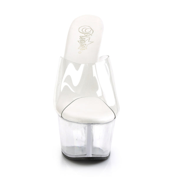 ASPIRE-601 Plateau Pantoletten Transparent | Pleaser SALE