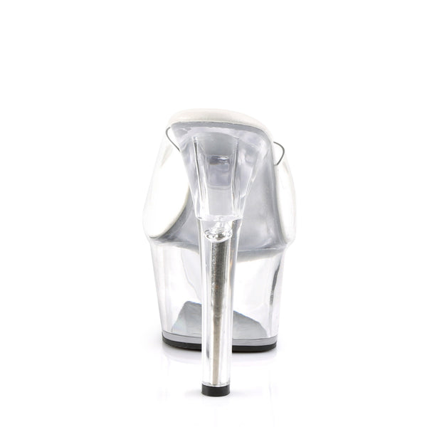 ASPIRE-601 Plateau Pantoletten Transparent | Pleaser SALE
