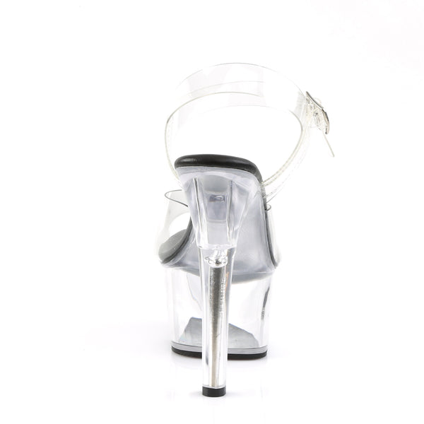 ASPIRE-608 Plateau Sandaletten Schwarz/Transparent von Pleaser – Ansicht 4