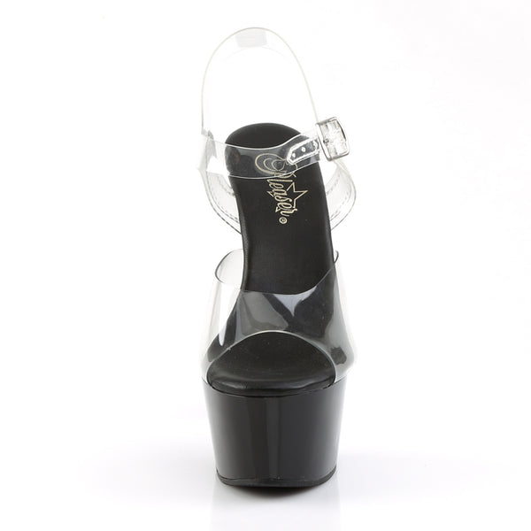 ASPIRE-608 Plateau Sandaletten Schwarz von Pleaser – Ansicht 2