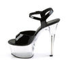 ASPIRE-609 Plateau Sandaletten Transparent/Schwarz von Pleaser – Ansicht 3