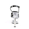 ASPIRE-609 Plateau Sandaletten Transparent/Schwarz von Pleaser – Ansicht 4