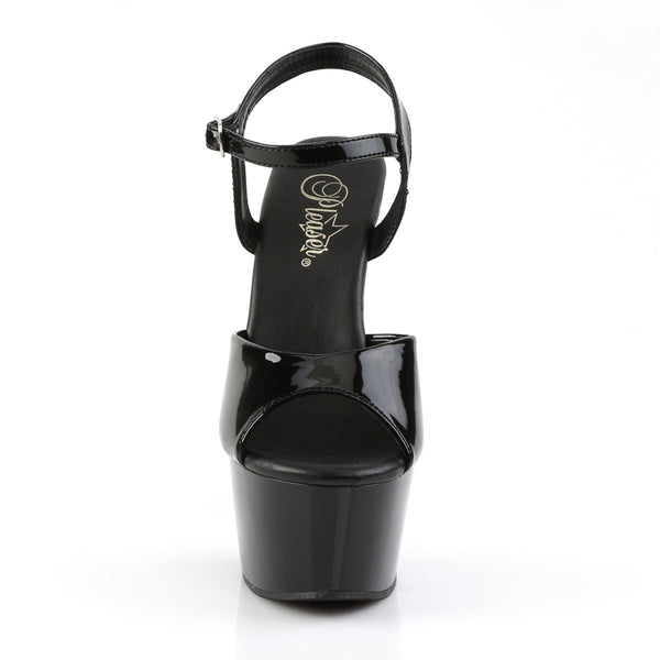 ASPIRE-609 Plateau Sandaletten Lack Schwarz von Pleaser – Ansicht 2