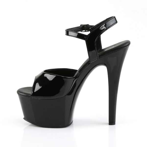 ASPIRE-609 Plateau Sandaletten Lack Schwarz von Pleaser – Ansicht 3