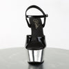 ASPIRE-609 Plateau Sandaletten Schwarz/Chrom von Pleaser – Ansicht 2
