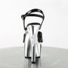 ASPIRE-609 Plateau Sandaletten Schwarz/Chrom von Pleaser – Ansicht 4