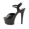ASPIRE-609 Plateau Sandaletten Schwarz von Pleaser – Ansicht 3