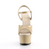 ASPIRE-609 Plateau Sandaletten Beige Lack von Pleaser – Ansicht 2