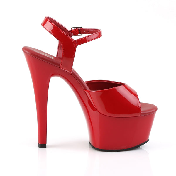 ASPIRE-609 Sandalette Plateauschuhe Rot von Pleaser – Ansicht 5