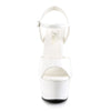 ASPIRE-609 Plateau Sandaletten Lack Weiß von Pleaser – Ansicht 2