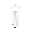 ASPIRE-609 Plateau Sandaletten Lack Weiß von Pleaser – Ansicht 4
