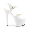 ASPIRE-609 Plateau Sandaletten Lack Weiß von Pleaser – Ansicht 5