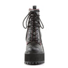 ASSAULT-100 Plateau Stiefeletten Schwarz von DemoniaCult – Ansicht 2