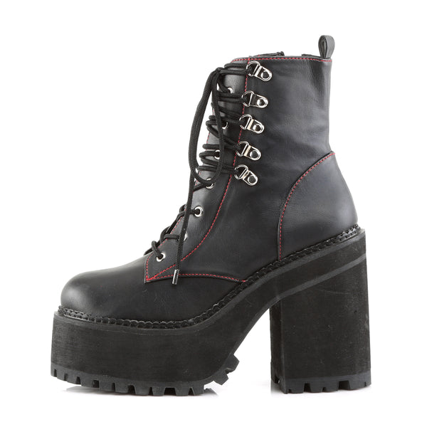 ASSAULT-100 Plateau Stiefeletten Schwarz von DemoniaCult – Ansicht 3