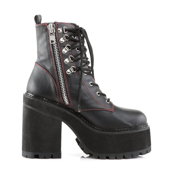 ASSAULT-100 Plateau Stiefeletten Schwarz von DemoniaCult – Ansicht 5
