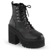 ASSAULT-100 Plateau Stiefeletten Schwarz von DemoniaCult